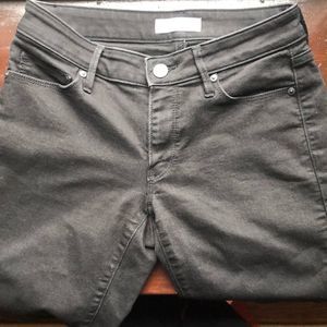 Loft black straight leg black jeans 2 or 26 waist 5 pockets Curvy Skinny 57421